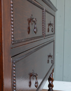 k-743-f アンティークドレッシングチェストの彫り