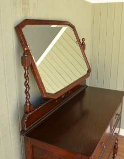 k-743-f アンティークドレッシングチェストの鏡