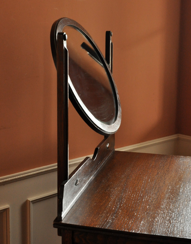 k-912-f アンティークドレッシングチェストのミラー