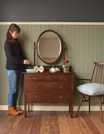 q-249-f アンティークドレッシングチェスト