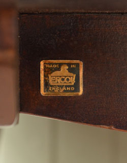 k-754-f アンティークアーコールドロップリーフテーブルのタグ