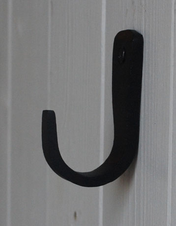 フック・フックボード　住宅用パーツ　真鍮のフック （ブラック）お洒落な壁掛けフック。シンプルなデザイン。(u-739)