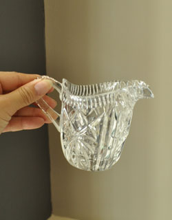 pg-2195 アンティークのプレスドグラス手持ち