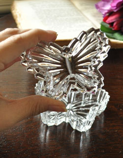 pg-2463 アンティークのプレスドグラス手持ち