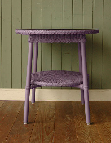 オリジナルロイド　Handleオリジナル ロイドルームテーブル(Lavender tea)。昔から愛され続けるロイドルーム1917年に開発されたロイドルームはワイヤーに紙を巻きつけて作られた画期的な家具。(hol-06lt)