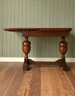 j-1028-f アンティークドローリーフテーブルの片開き