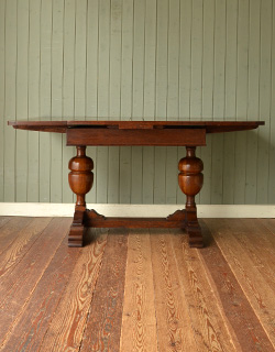 j-1028-f アンティークドローリーフテーブルの両開き