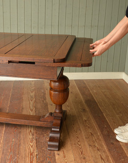 j-1028-f アンティークドローリーフテーブルの組み立て