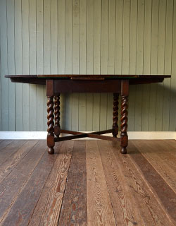 j-1029-f アンティークドローリーフテーブルの両開き