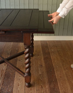 j-1029-f アンティークドローリーフテーブルの組み立て