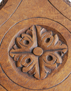 j-1064-f アンティークオケージョナルテーブルの彫り