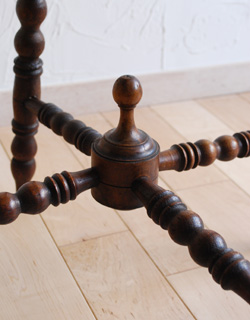 j-1064-f アンティークオケージョナルテーブルの桟