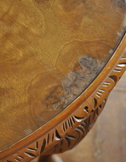 j-1082-f アンティークコーヒーテーブルの傷