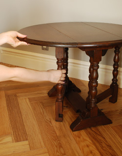 j-1119-f アンティークゲートレッグテーブルの組み立て