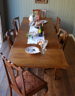 j-1143-f アンティーク　ドローリーフテーブル