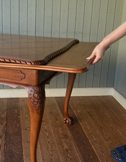 j-1143-f アンティーク　ドローリーフテーブル