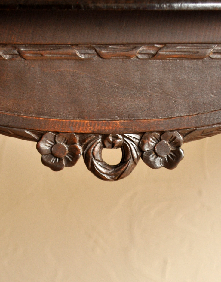 j-1249-f アンティークオケージョナルテーブルの彫り