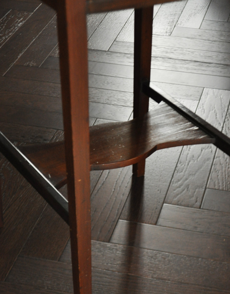 j-1266-f アンティークオケージョナルテーブルの棚