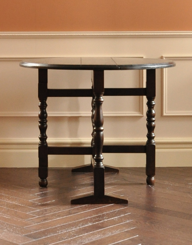 j-1267-f アンティークゲートレッグテーブルの横