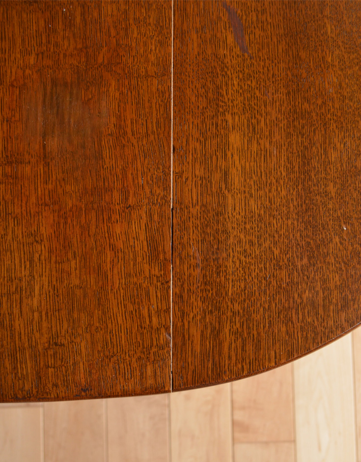 j-1286-f アンティークバタフライコーヒーテーブルのつなぎ目