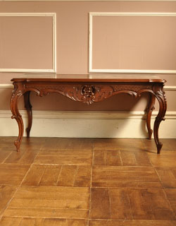 j-913-f アンティークコーヒーテーブルの正面