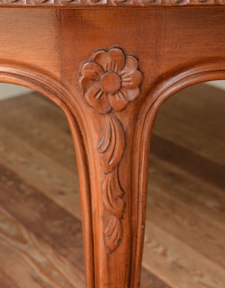 k-717-f アンティークゲートレッグテーブルのサイド