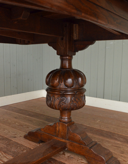 k-596-f アンティークのドローリーフテーブル