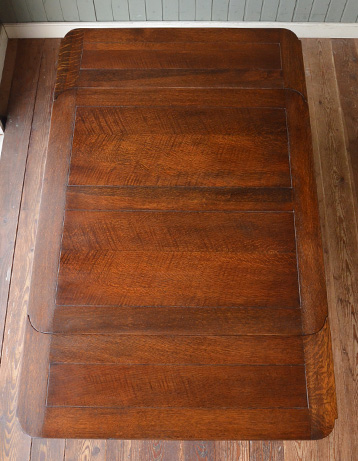 k-596-f アンティークのドローリーフテーブル