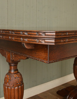 k-648-f アンティークドローリーフテーブル