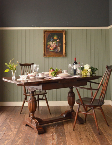 k-648-f アンティークドローリーフテーブル