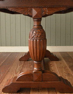 k-648-f アンティークドローリーフテーブル