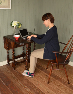 k-663-f アンティークゲートレッグテーブル