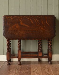 k-663-f アンティークゲートレッグテーブル