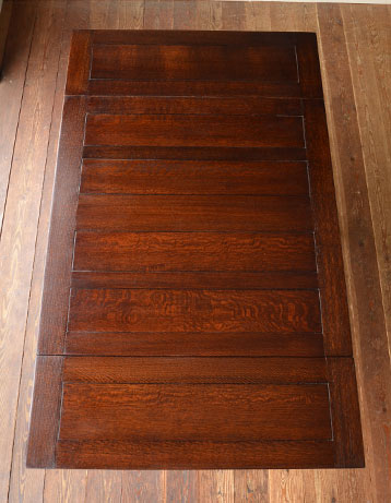 k-689-f アンティークドローリーフテーブルの広げたとき