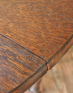 k-717-f アンティークゲートレッグテーブルのつなぎ目