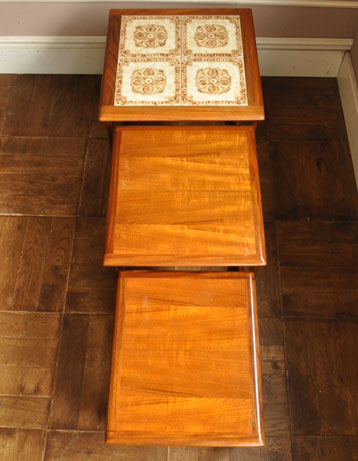 k-772-f アンティークタイルトップネストテーブルの天板