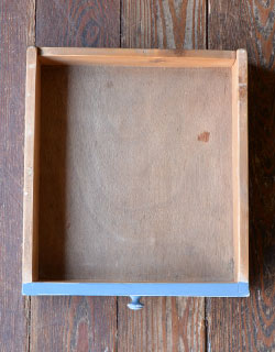 k-825k-f アンティークデスク(ブルー)の引き出し