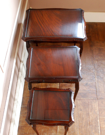 k-897-f アンティークネストテーブルの天板