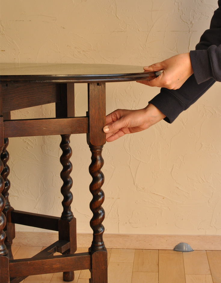 k-901-f アンティークゲートレッグテーブルの組み立て