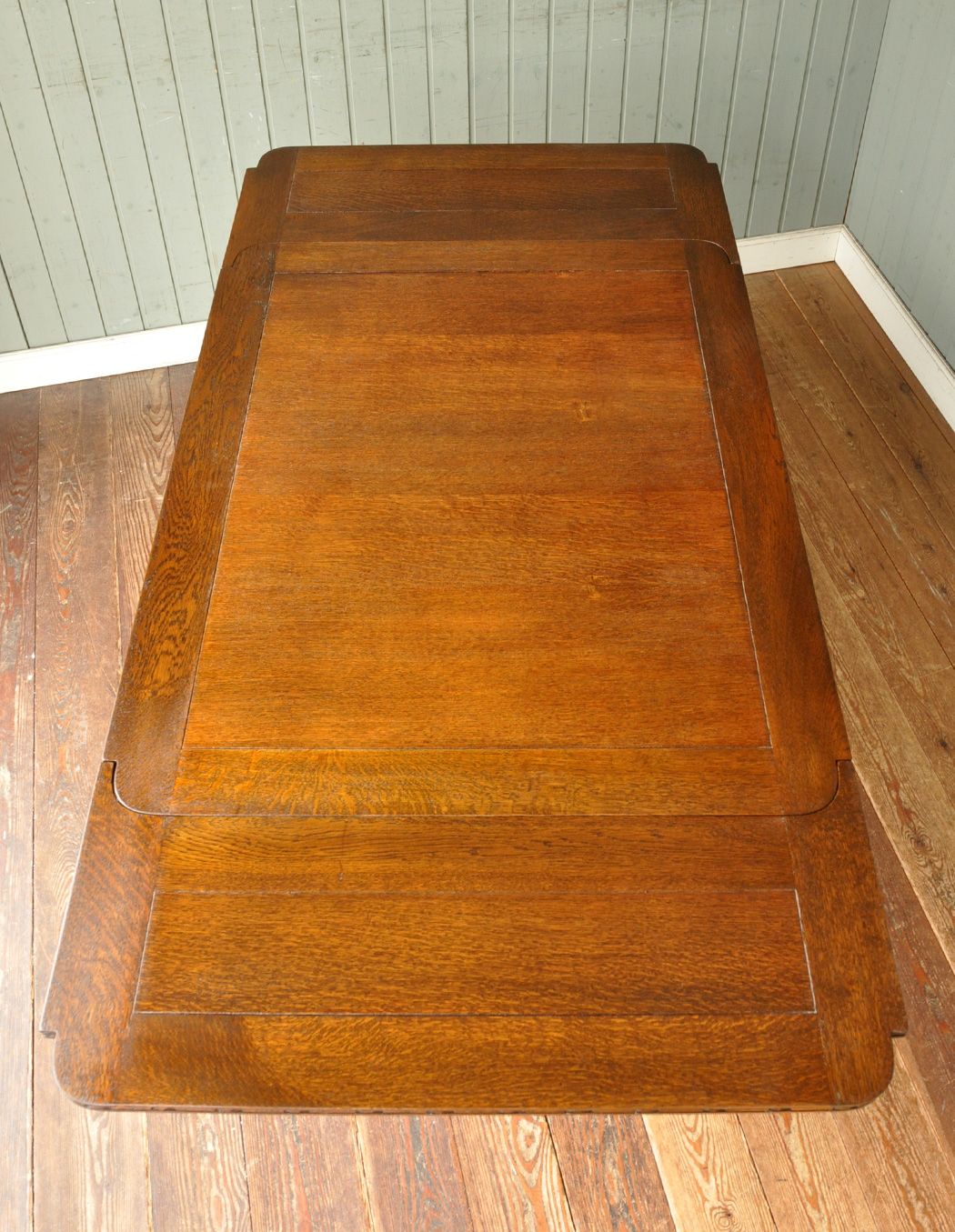 k-924-f アンティークドローリーフダイニングテーブルの天板