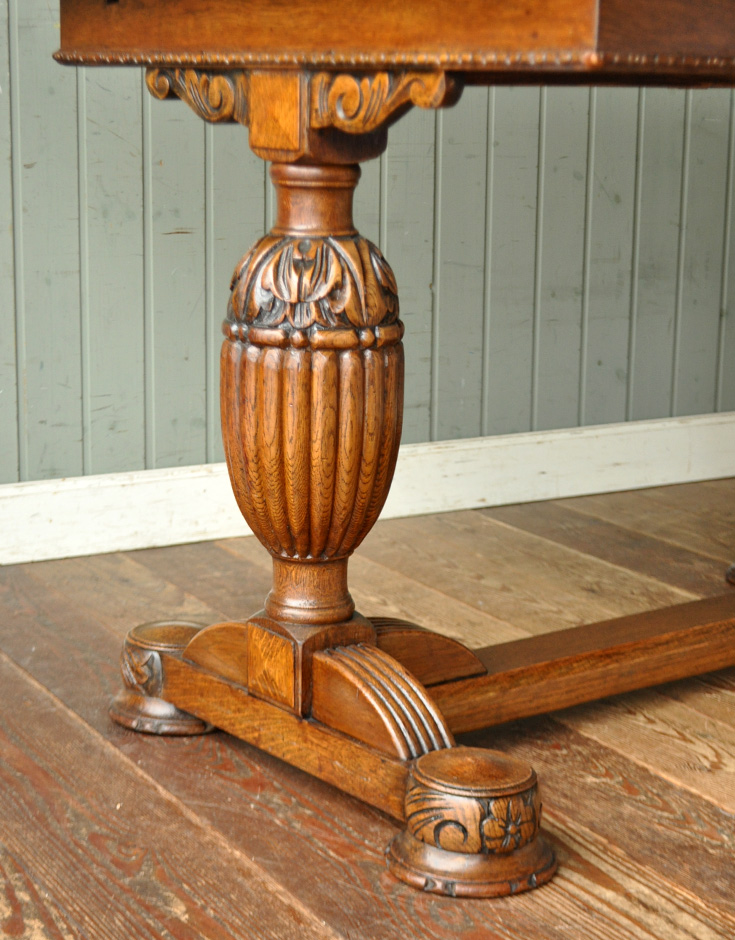 k-924-f アンティークドローリーフダイニングテーブルの脚