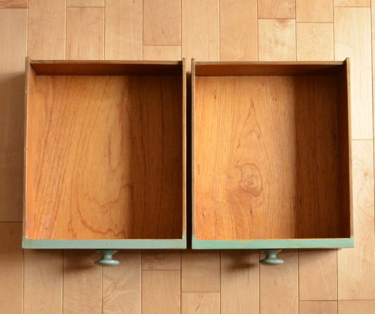 k-959-f アンティークバタフライテーブルの引き出し