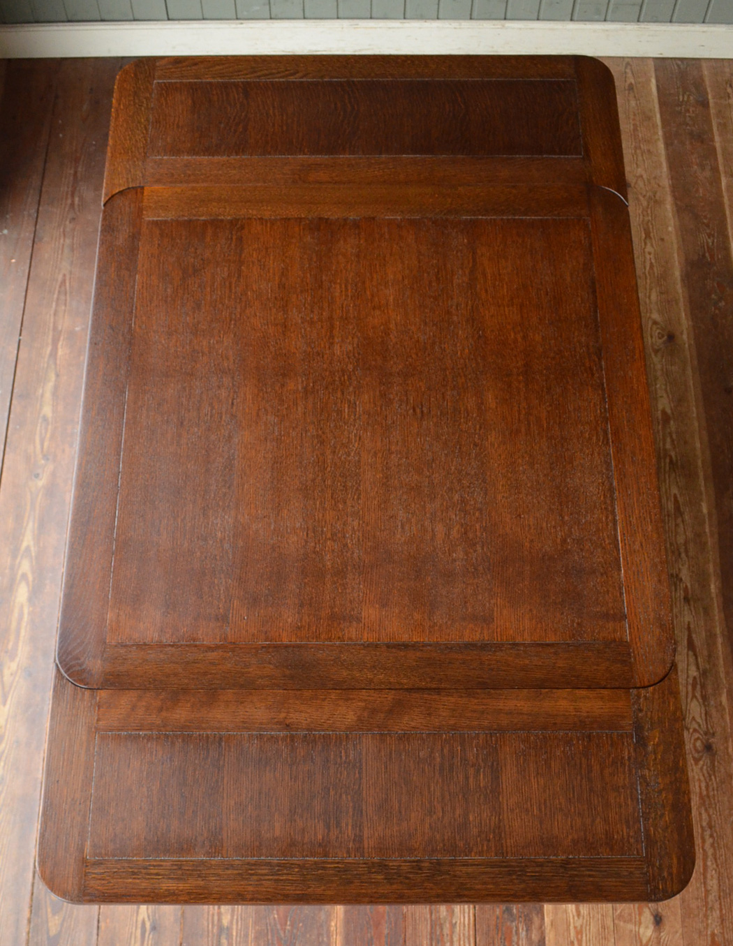 k-964-f アンティークドローリーフダイニングテーブルの天板