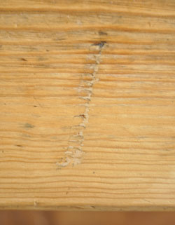 便利な引き出し付き！ペイント脚が可愛い２トーンアンティークデスク