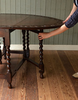 m-272-f アンティークゲートレッグテーブル