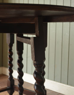 m-272-f アンティークゲートレッグテーブル