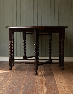 m-272-f アンティークゲートレッグテーブル