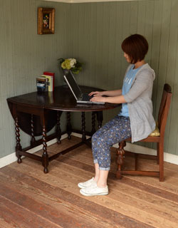 m-272-f アンティークゲートレッグテーブル