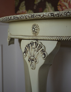 m-327-f アンティークコンソールテーブルの縁