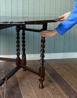 m-338-f アンティークゲートレッグテーブルの組み立て